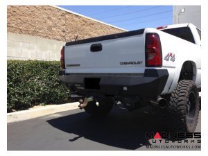 GMC Sierra 2500 Stealth Rear Winch Bumper - Raw Steel WARN M8000 Or 9.5xp